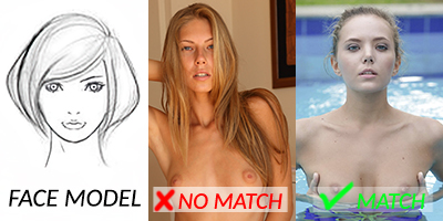 Comparison of three hair lengths for best pics for face swaps